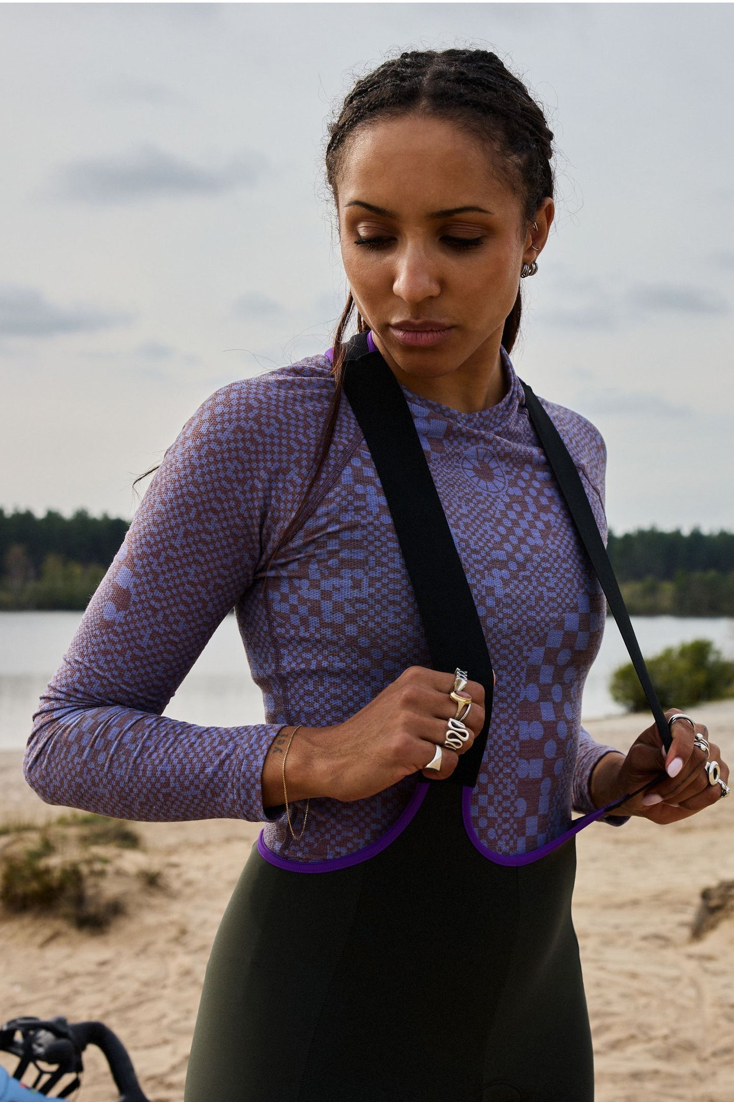 Long Sleeve Merino Baselayer - Lavender Lane